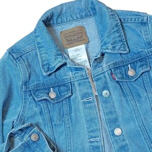 Levi's Alanis Big‎ Girls Denim Trucker Jacket Medium 10/12